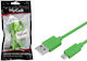 Ansmann Hycell Usb Cable Usb To Micro Usb Green Accessories