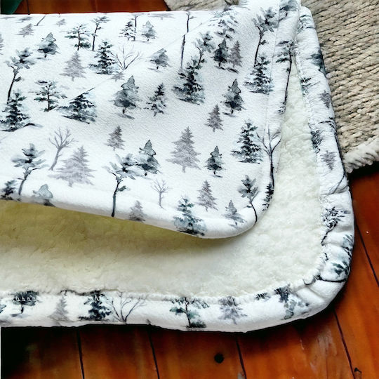 Grandes Suenos Pătură Pepinieră Swaddling pături Fleece Albă 75x100cm
