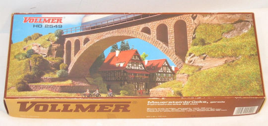 Vollmer Φιγούρα Μοντελισμού Straight Stone Arch Bridge 1:87 2549