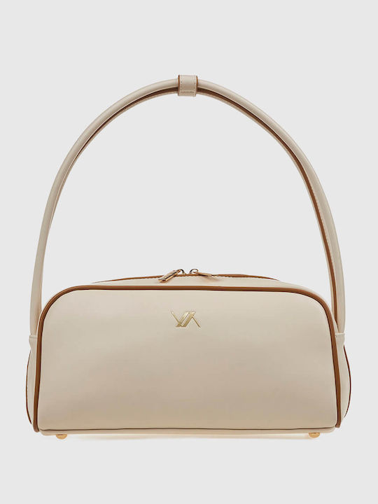 Verde Damentasche Schultertasche Ecru