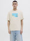 T-shirt Εκρου