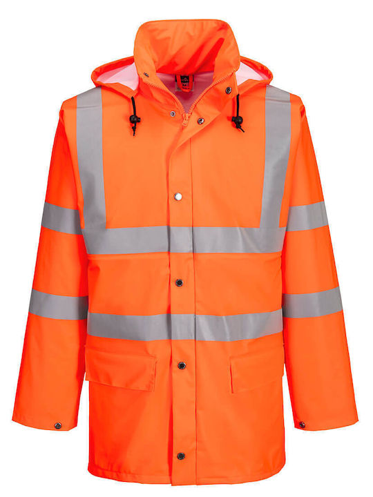 Portwest Portwest Arbeitsjacke mit abnehmbarer Kapuze Orange