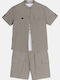 Kinder-Set mit Shorts Sommer 3Stück Army Green
