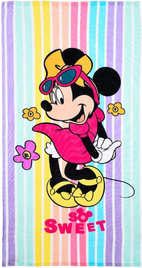 Minnie Mouse Girl Beach Towel-ye18198-multicolor