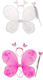 Butterfly Wings Set Headband Wand Color Choice Blue