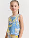 Kids' Crop Top Sleeveless Clear