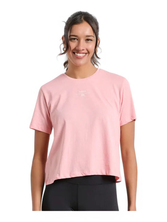 Women's Blouse Cotton Short Sleeve Pink