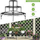 Costway Suport pentru ghiveci Metal Negru 59bucx59bucx60buccm.