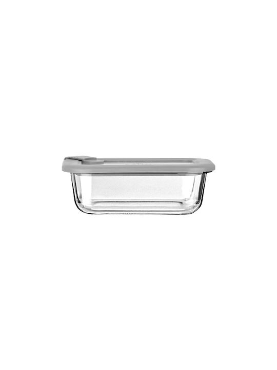 Estia Microwave Glass Lunch Box Colorseal Gray 370ml