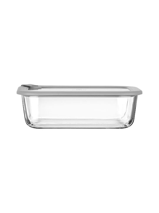 Estia Microwave Glass Lunch Box Colorseal Gray 1520ml