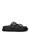 Women's Flat Sandals in Black Color