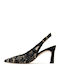 Spitze Zehe Pumps mit Hochem Absatz Schwarz