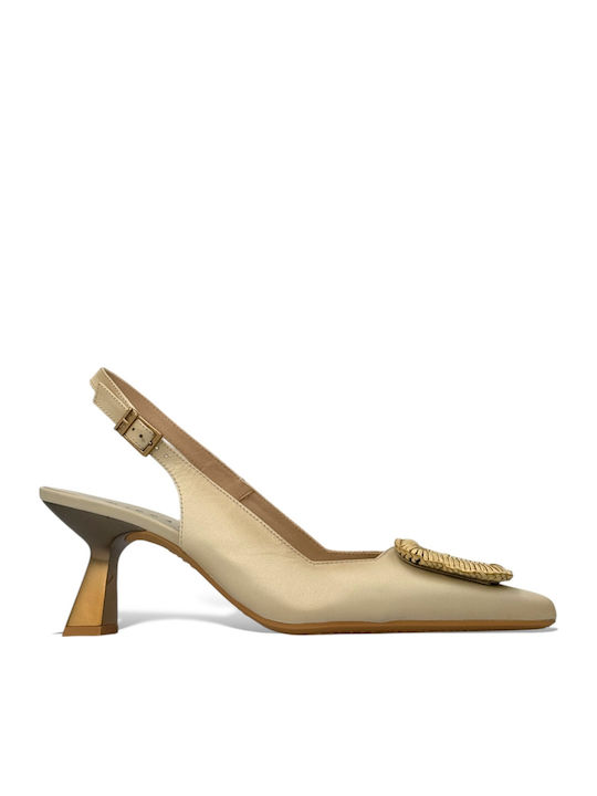 Hispanitas Pantofi cu toc Bej