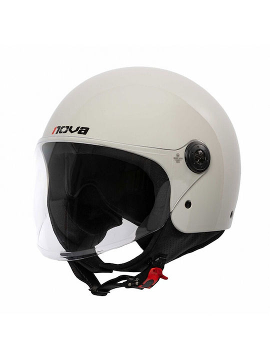 Nova Racing N229-V Pearl Grey Κράνος Μηχανής Je...