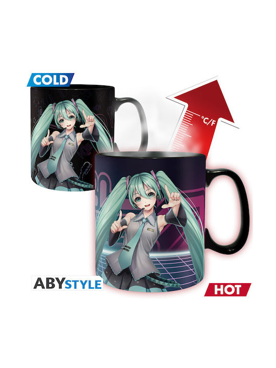 Abysse Hatsune Miku Heat Change Mug Ceramic Multicolored 460ml