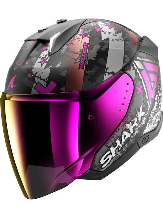 Shark Skwal I3 Hellcat Hellcat Black/Silver/Violet Κράνος Μηχανής Jet ECE 22.06 1585gr