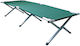 Folding Guest Bed Campaign Single Green 190x63x41cm