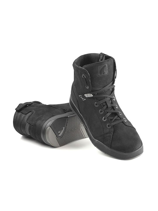Forma Swift Ανδρικά Μποτάκια Μηχανής Δερμάτινα Drytex Μαύρα