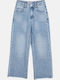 Pantalon Larg din Blugi pentru Copii Albastru