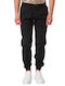 Men's Chinos Elastic in Straight Leg Style Black