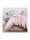 Borea Kids Quilt Set Single with Pillowcase Dusty Pink 160x220cm