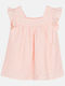 Mädchenkleid Kurzärmelig mit Spitze Rosa