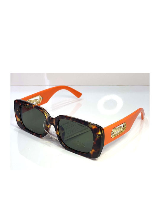 Woman's Fashion Women's Sunglasses with Brown Tartaruga Plastic Frame and Brown Lens G-106