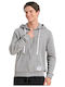 Sweatshirt with Hood Grey Melange
