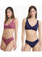 Bamboo Women's Slip 2Pack Dark Blue, Rotten Apple