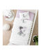 Nima Blanket Cot Odette Waffle White 110x140cm