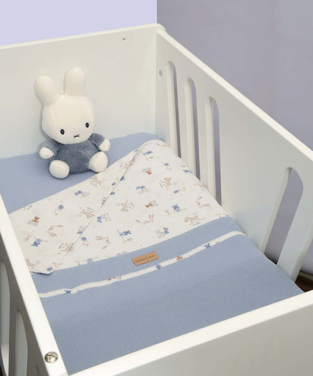 Baby Oliver Одеяло Детски пелени за пелени 100% памук Многоцветен 75x95см.