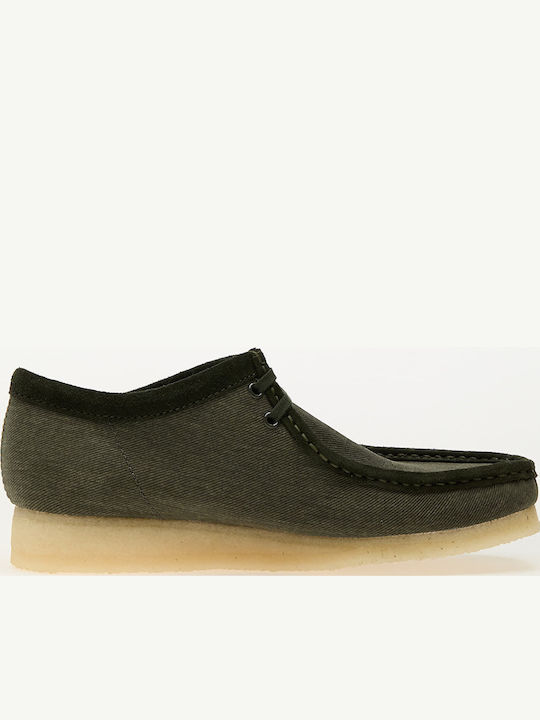 Clarks Wallabee Ανδρικά Μοκασίνια σε Πράσινο Χρώμα