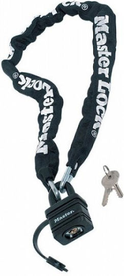 Master Lock 90cm Motorcycle Anti-Theft Chain with Lock in Black