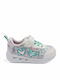 Παιδικά Sneakers με Σκρατς & Φωτάκια Λευκά