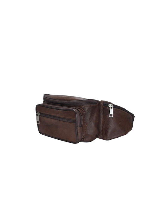GP & Max Gp & Max Leather Waist Bag Brown