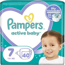 Pampers Active Baby No. 7 για 15+kg 40τμχ Pampers Active Baby No. 7 για 15+kg 40τμχ