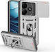 Orso Combo Kickstand Slide Back Cover Argintiu (Poco M7 Pro 5G)