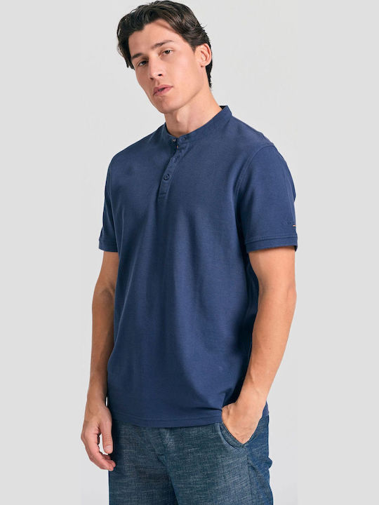Funky Buddha Μπλούζα Κοντομάνικη Navy Μπλε