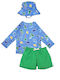 Zoocchini Kids Swimwear Swimwear Set with Hat Blue