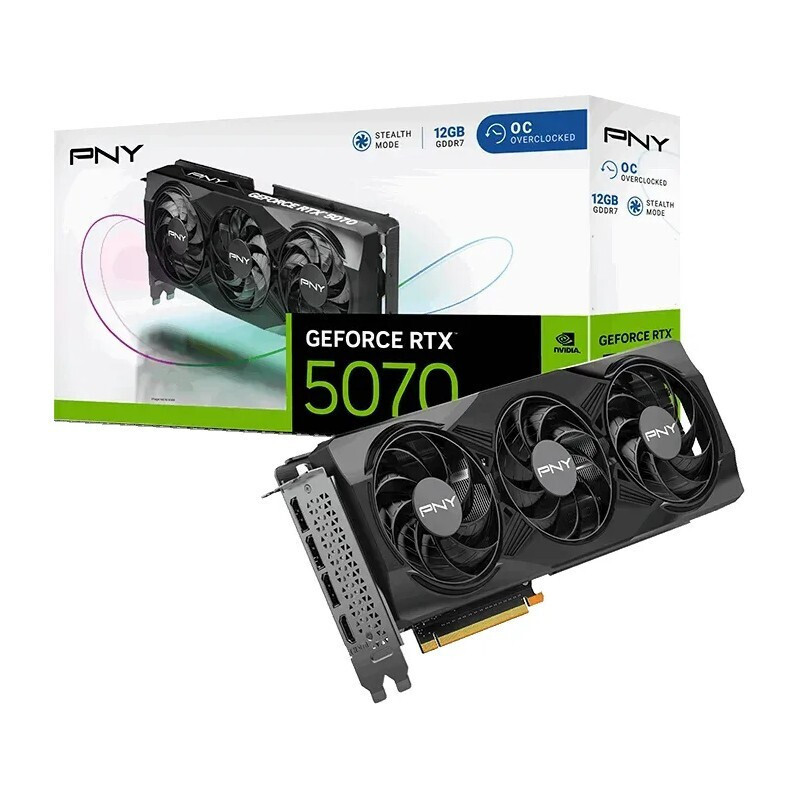 PNY GeForce RTX 5070 12GB GDDR7 VERTO OC Κάρτα Γραφικών