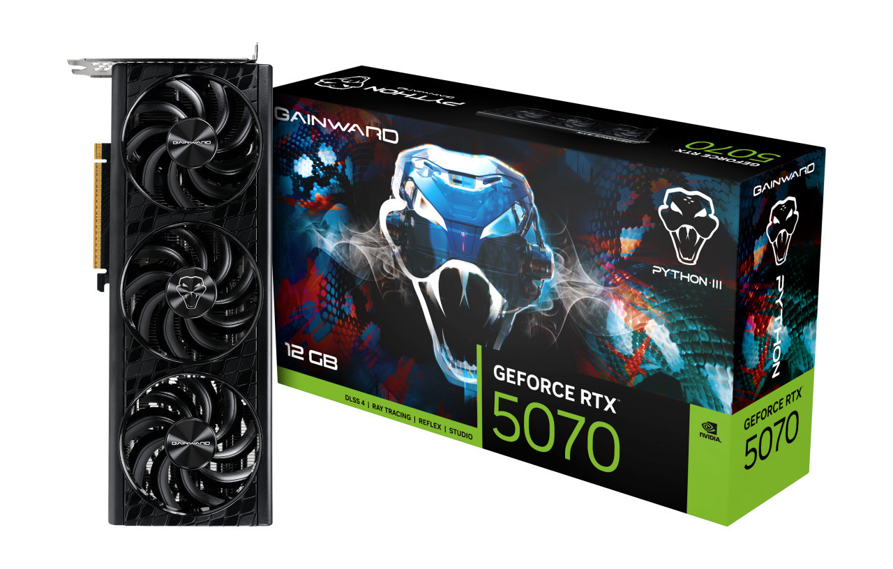 Gainward GeForce RTX 5070 12GB GDDR7 Python III Κάρτα Γραφικών