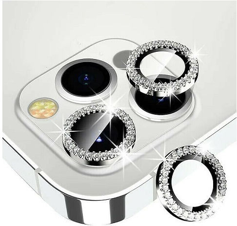 Schutz Rückseite Kameraschutz Gehärtetes Glas Silver für das iPhone 13 Pro, iPhone 13 Pro Max