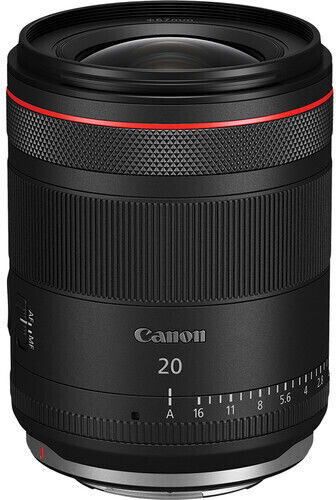 Canon Voller Rahmen Kameraobjektiv RF 20mm f/1.4 L VCM Festbrennweite für Canon RF Mount Black