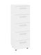 Συρταριέρα Κρεβατοκάμαρας mit 5 Schubladen White 40x38x112cm MB