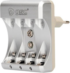 GSC Game World Evolution 4 Зарядни Гнезда AA/AAA/9V