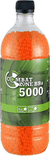 Bb Balls Asg Combat Zone Basic 0.12 G 6 Mm 5000 Pcs Red