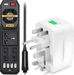 Linomag Invertor Auto pentru Convertirea 12V DC în 220V AC Linomag Invertor Auto pentru Convertirea 12V DC în 220V AC