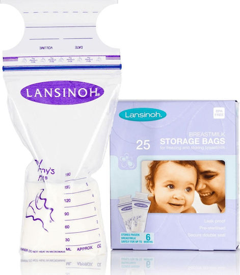 Lansinoh Breast Milk Storage Bags 180ml 25pcs