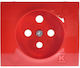 Legrand Единична Рамка за Контакт Sistena Life Lock Червена 777023