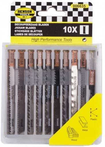 10-Piece Jigsaw Blades Wood U-groove Professional